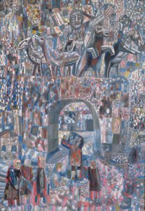 The Narva Gates, 1929 (olje på papir)
